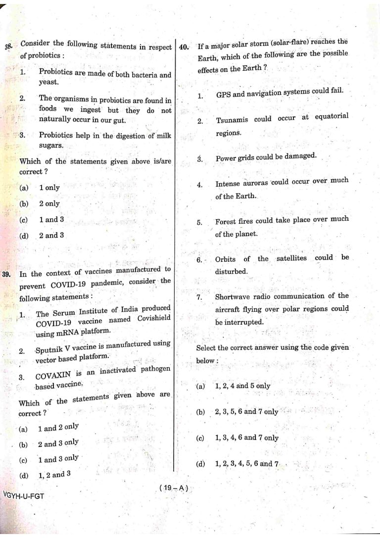 UPSC Prelims 2022 GS 1 Question Paper, Answer Key, and Analysis ...