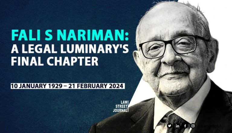 Notable Jurist Fali S Nariman Passes Away at 95 - Civilsdaily