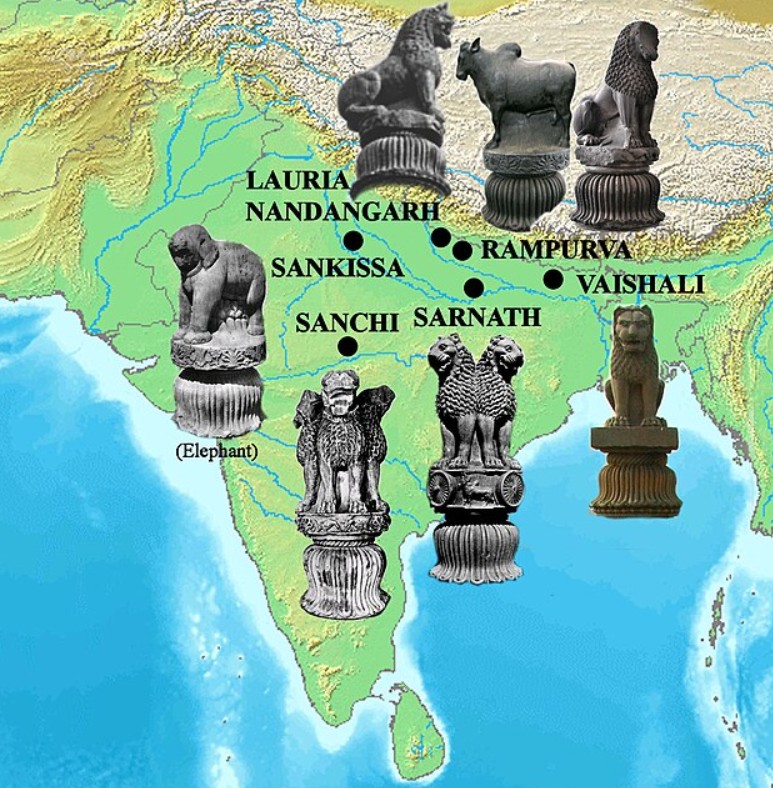 [pib] Ashoka Pillars of Rampurva and Lauriya Nandangarh