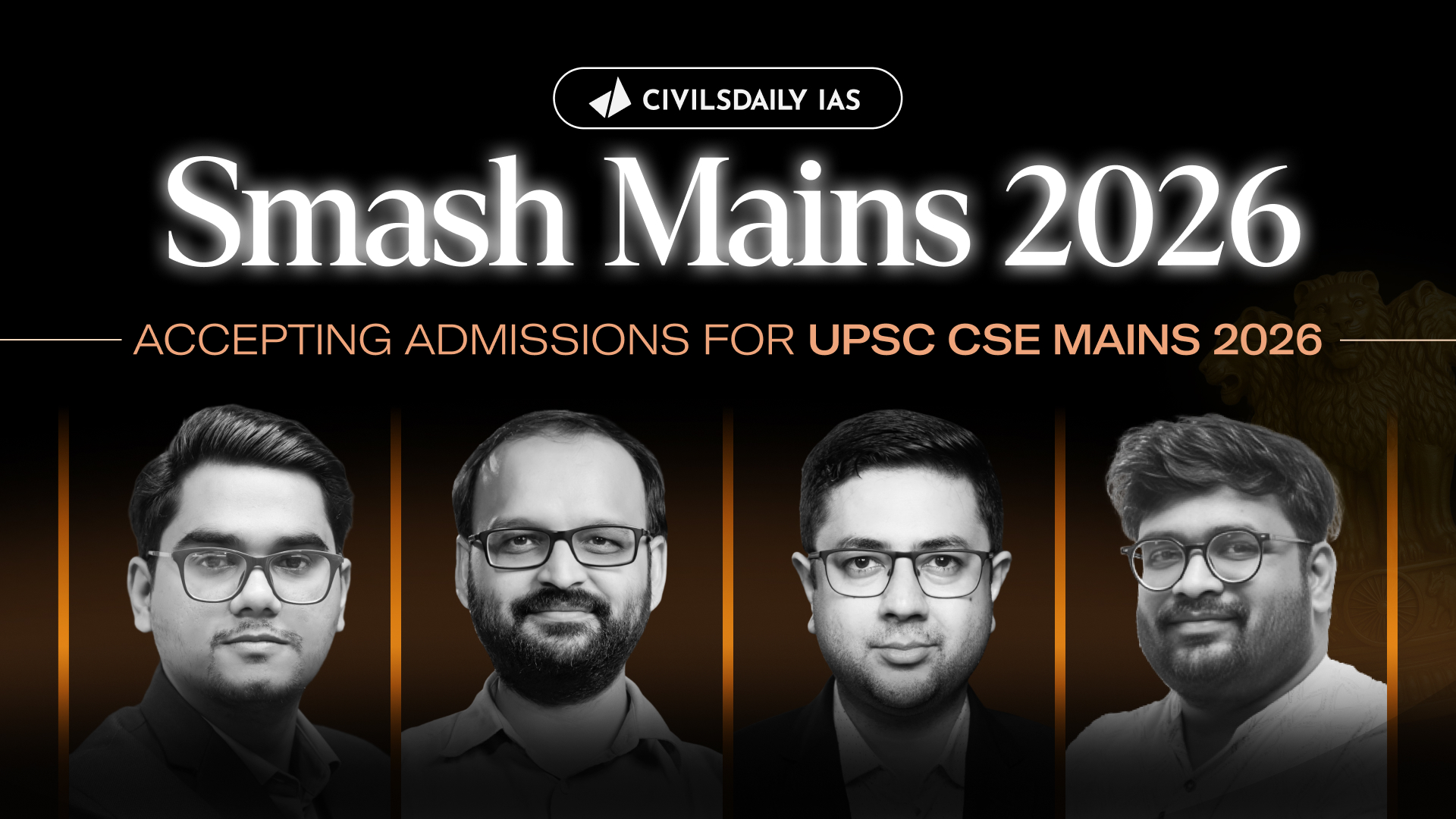 [Accepting Admissions For UPSC Mains’26] Smash Mains 2026