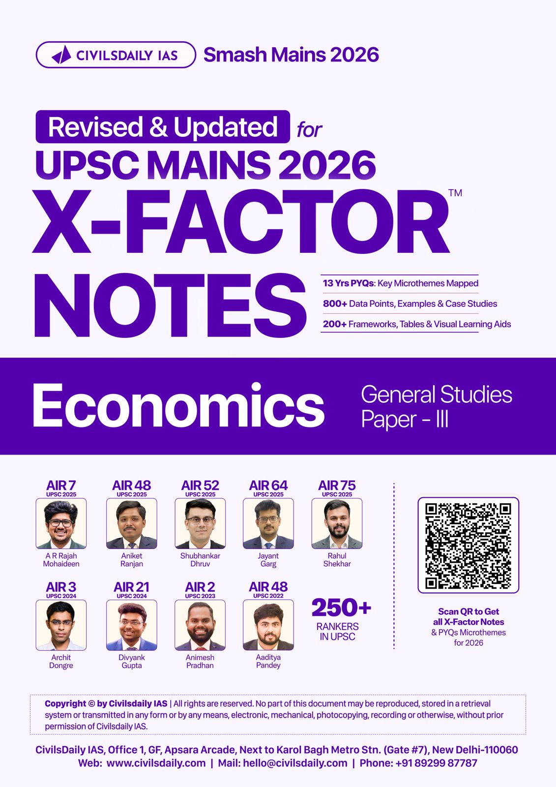 Launching Revised & Updated X-Factor Notes for UPSC Mains 2026 ...