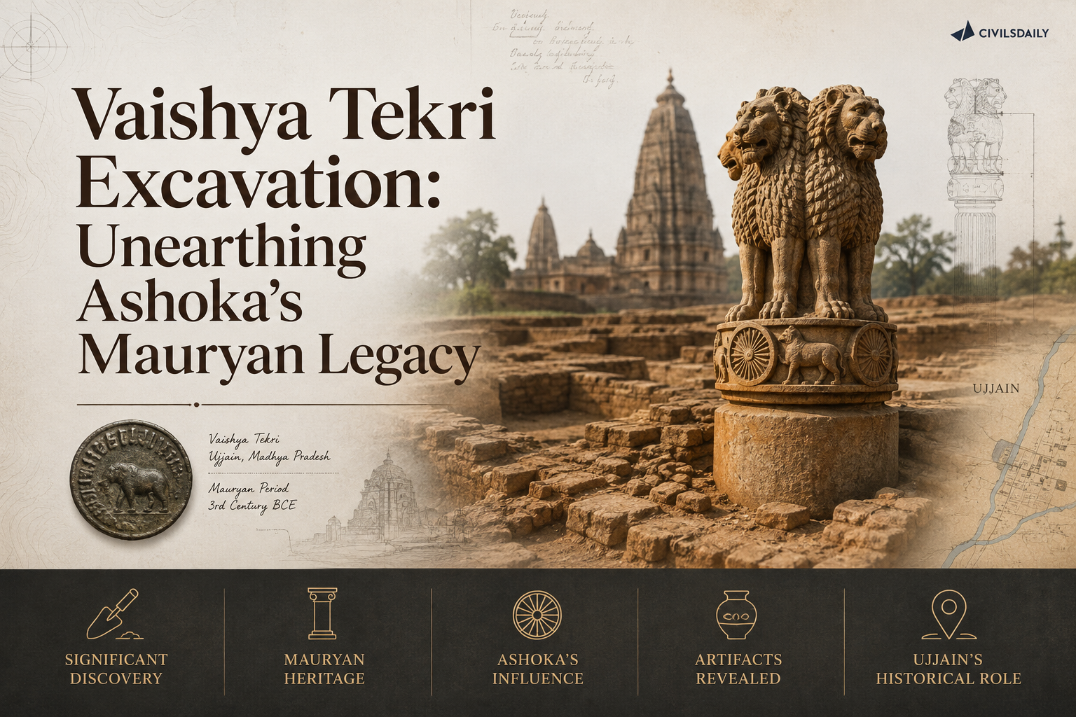 Excavation at Vaishya Tekri, Ujjain, sheds light on Ashoka’s Mauryan-era rule