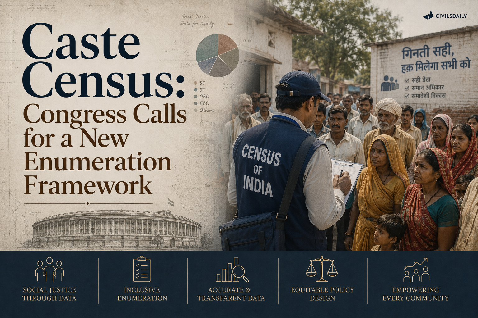Congress urges PM to scrap caste census questionnaire