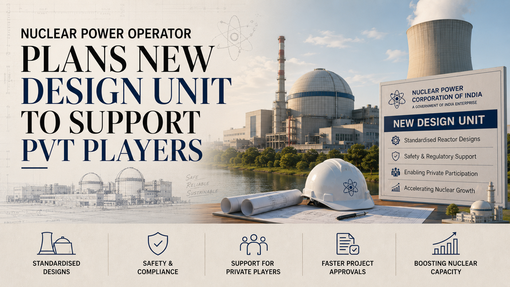 Nuclear power operator plans new design unit to support pvt players
