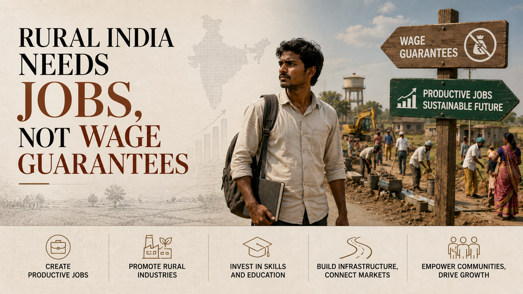 Rural India needs jobs, not wage guarantees