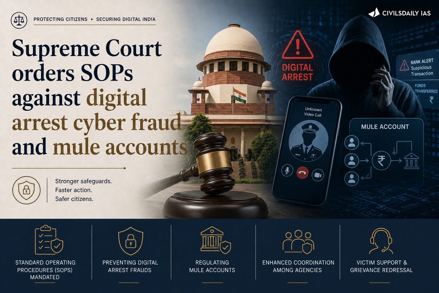 Supreme Court orders SOPs against digital arrest cyber fraud and mule ...