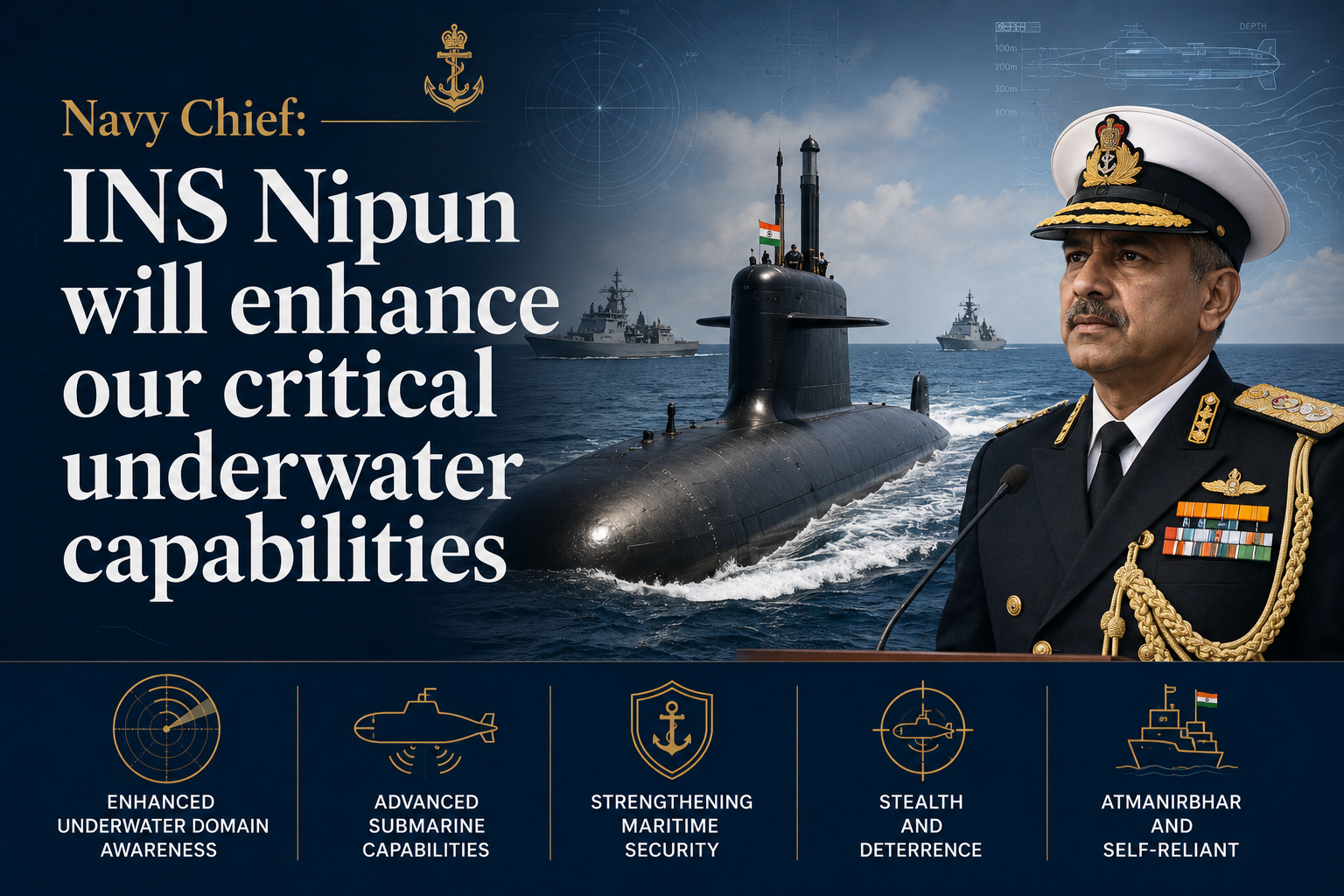 Navy Chief: INS Nipun will enhance our critical underwater capabilities