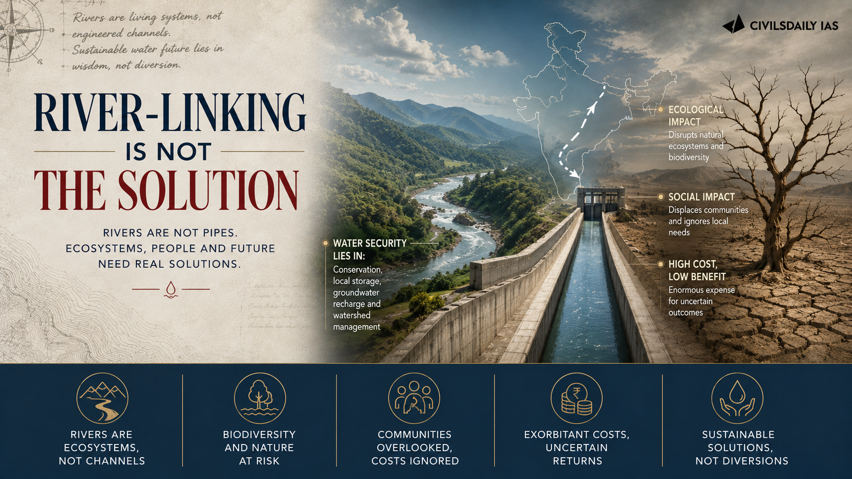 River-linking is not the solution
