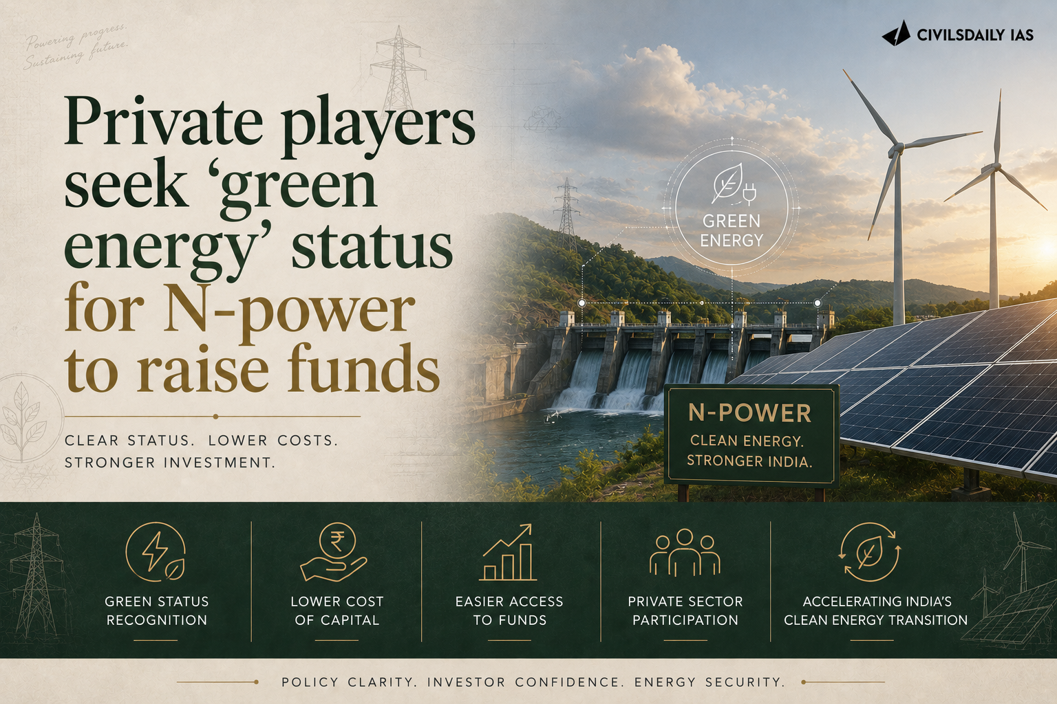 Private players seek ‘green energy’ status for N-power to raise funds
