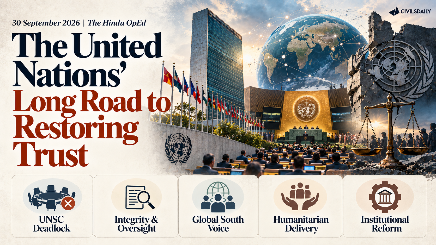 [30th September 2026] The Hindu OpED: The United Nations’ long road to restoring trust