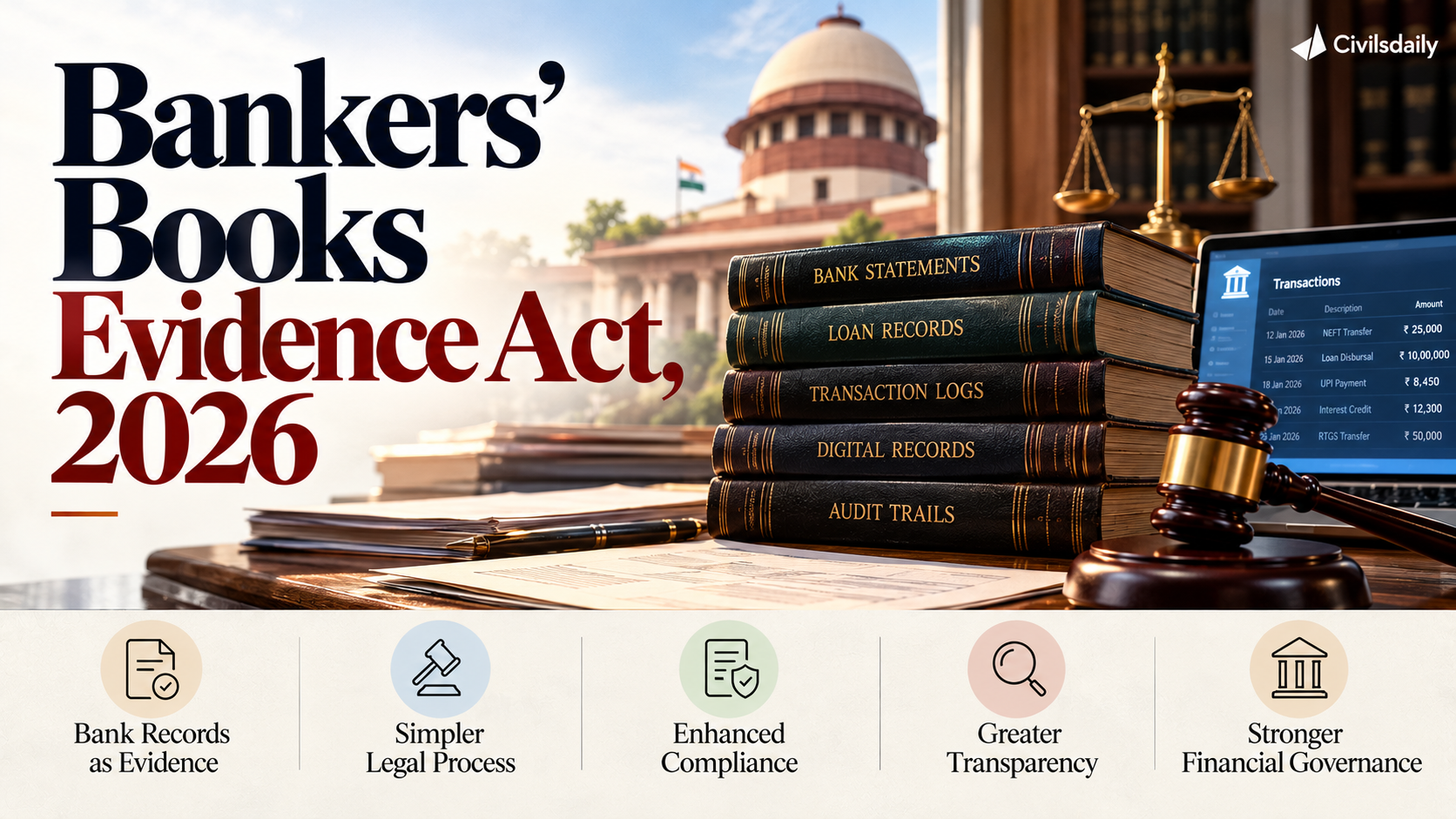 Bankers’ Books Evidence Act, 2026