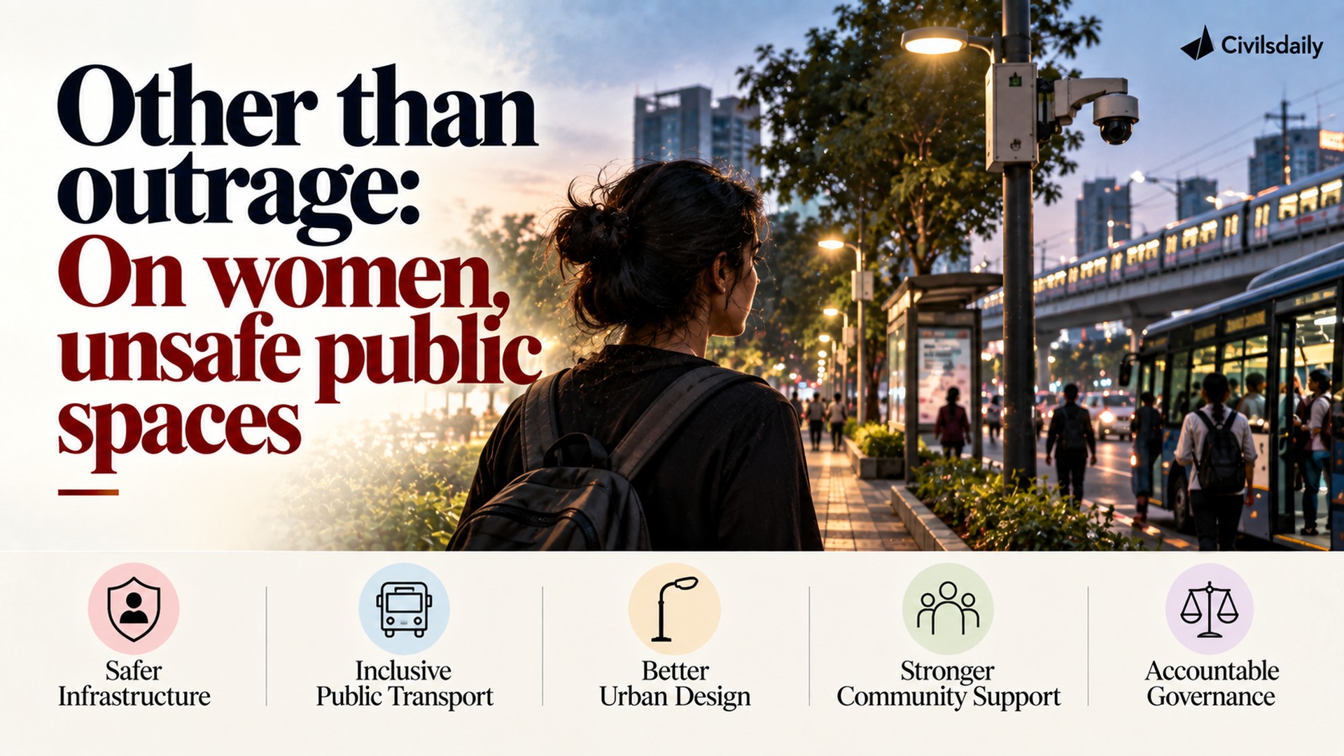 [2nd October 2026] The Hindu OpED: Other than outrage: On women, unsafe public spaces
