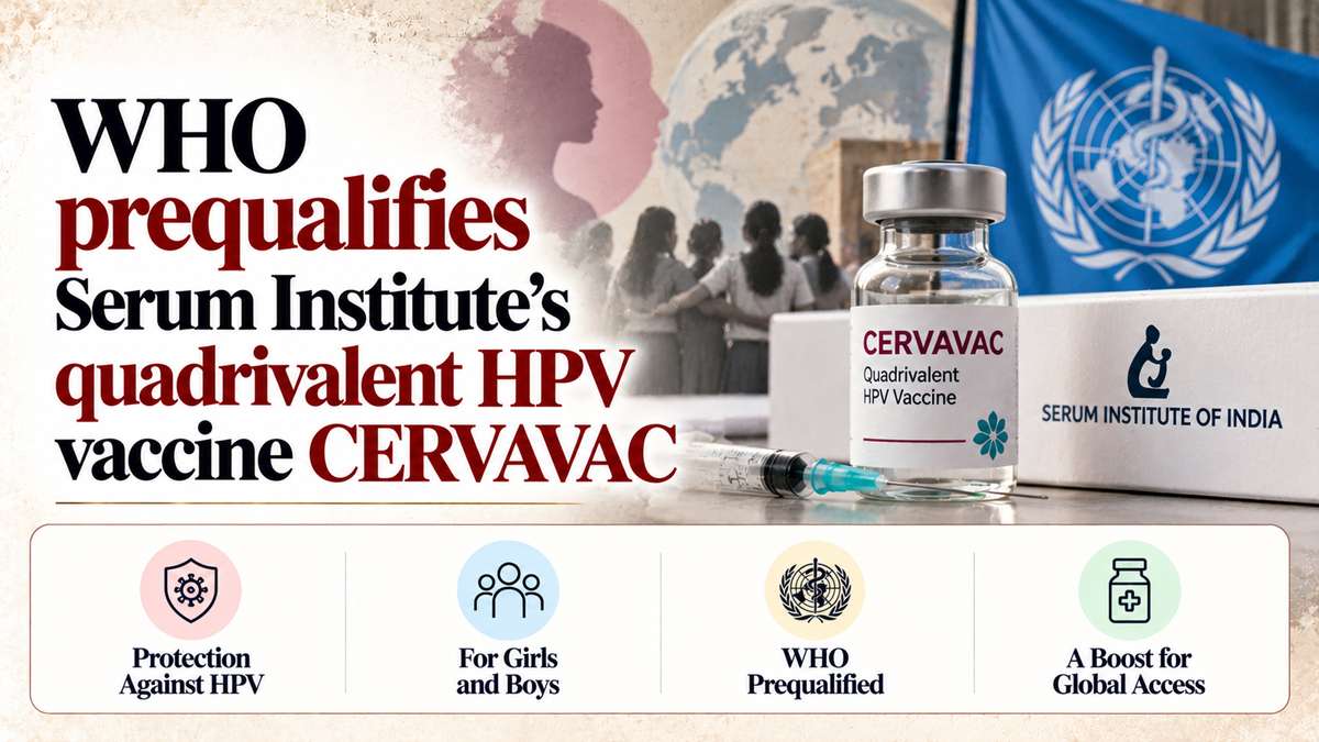 WHO prequalifies Serum Institute’s quadrivalent HPV vaccine CERVAVAC