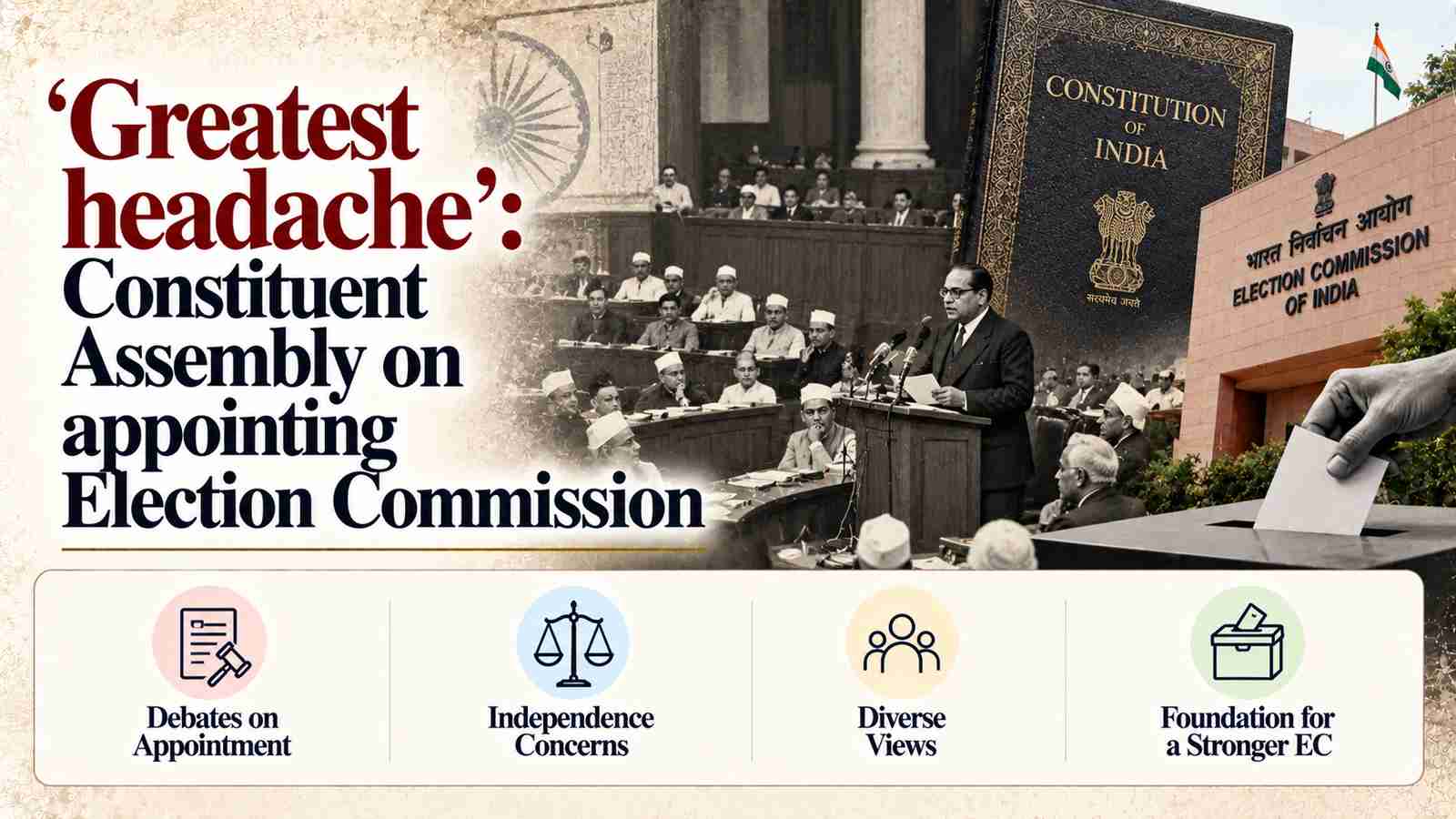 ‘Greatest headache’: Constituent Assembly on appointing Election Commission