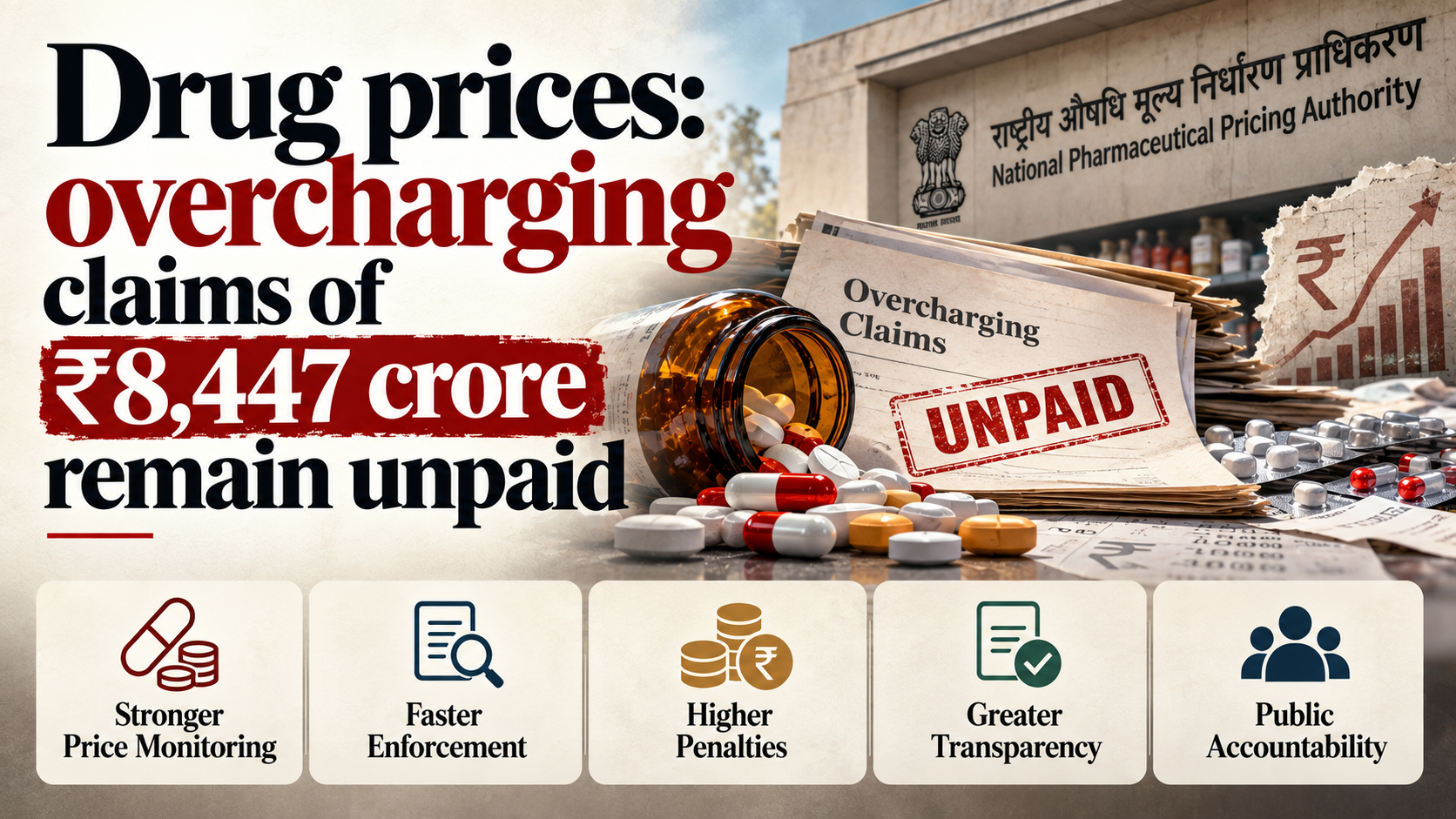 Drug prices: overcharging claims of Rs 8,447 crore remain unpaid