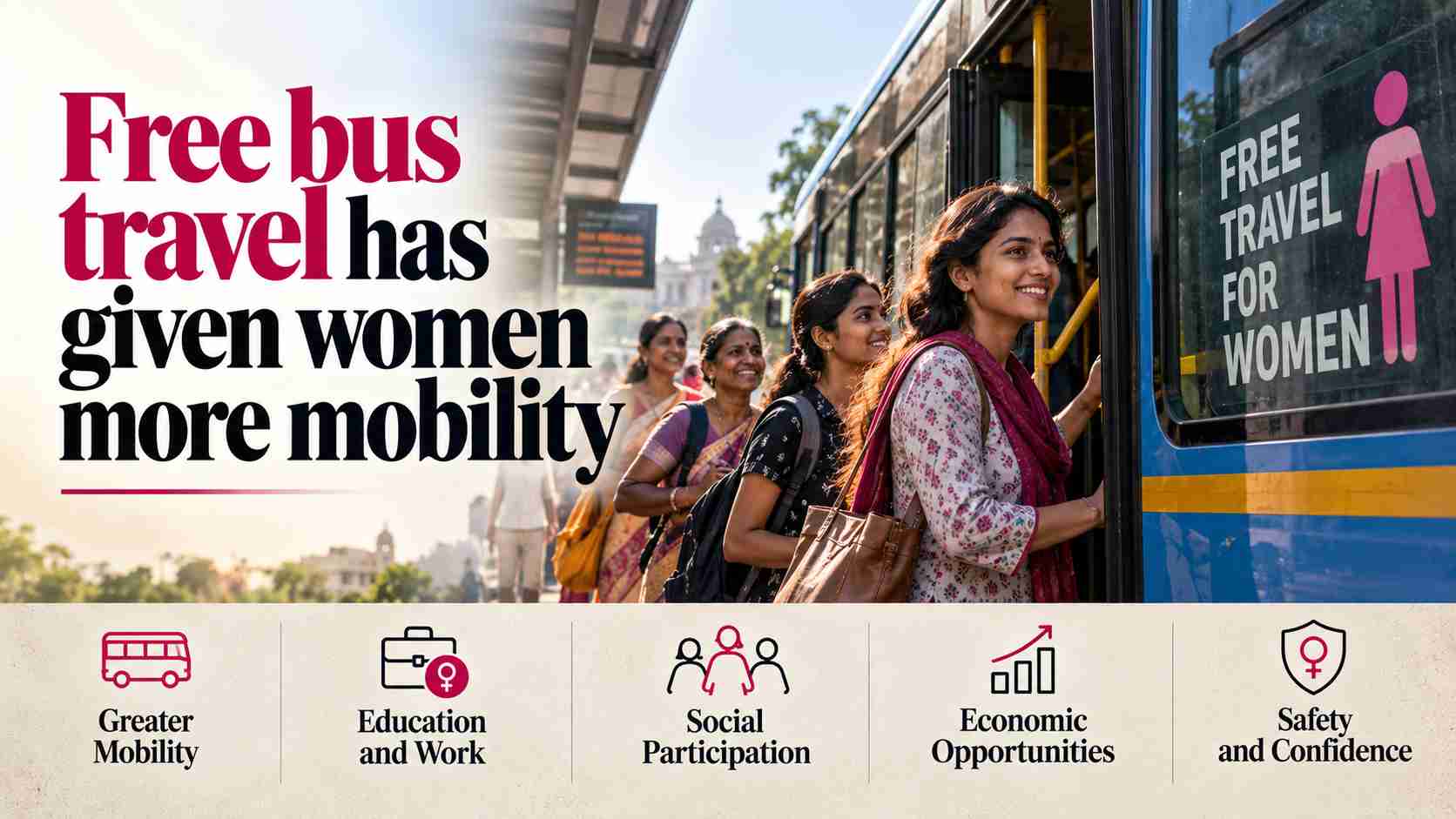 Free bus travel has given women more mobility