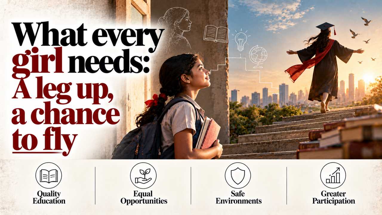 What every girl needs: A leg up, a chance to fly