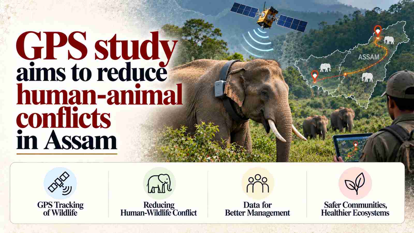 GPS study aims to reduce human-animal conflicts in Assam