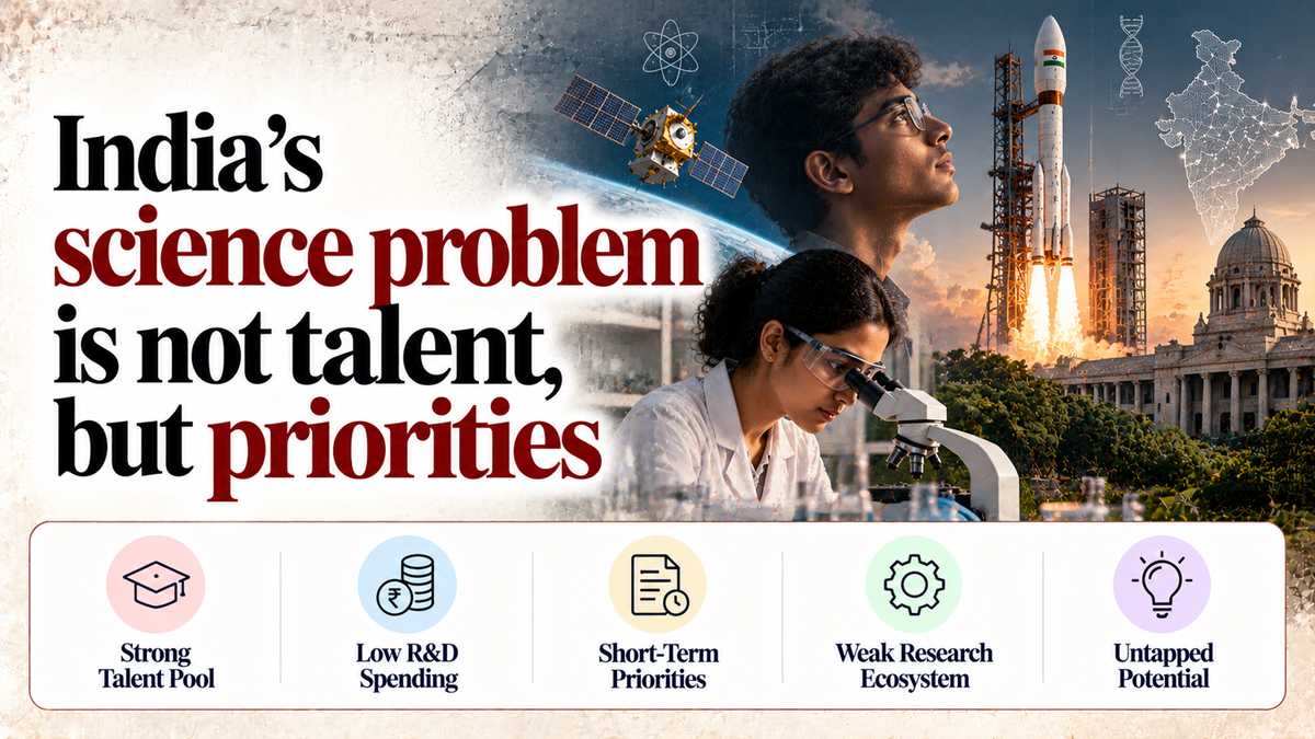 India’s science problem is not talent, but priorities