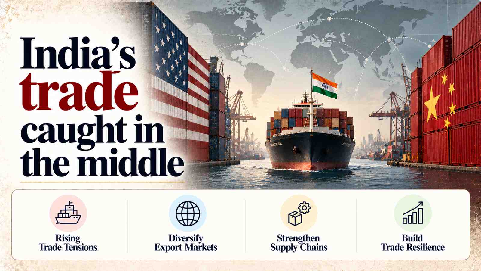 India’s trade caught in the middle