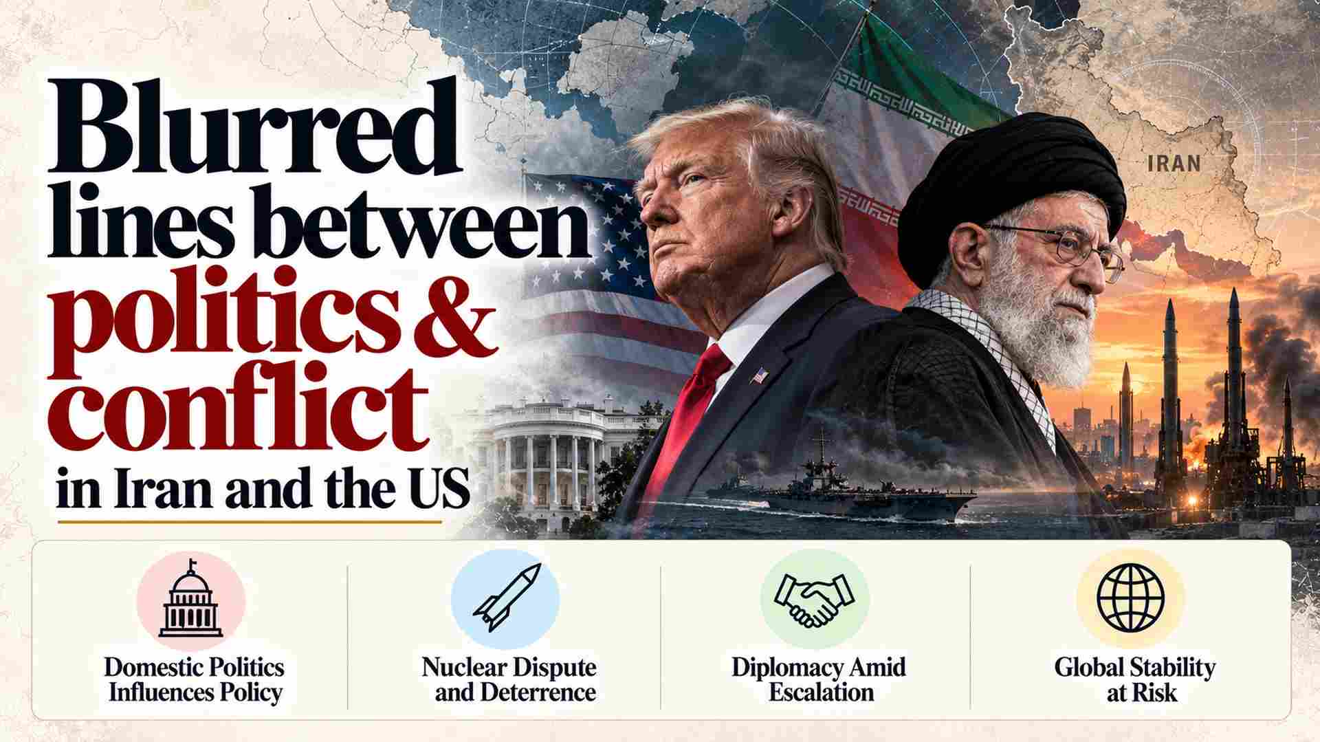 A war in Iran, an election in America, and the blurred lines between politics & conflict