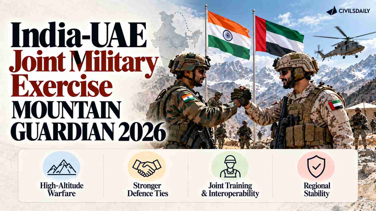 India-UAE Joint Military Exercise MOUNTAIN GUARDIAN 2026