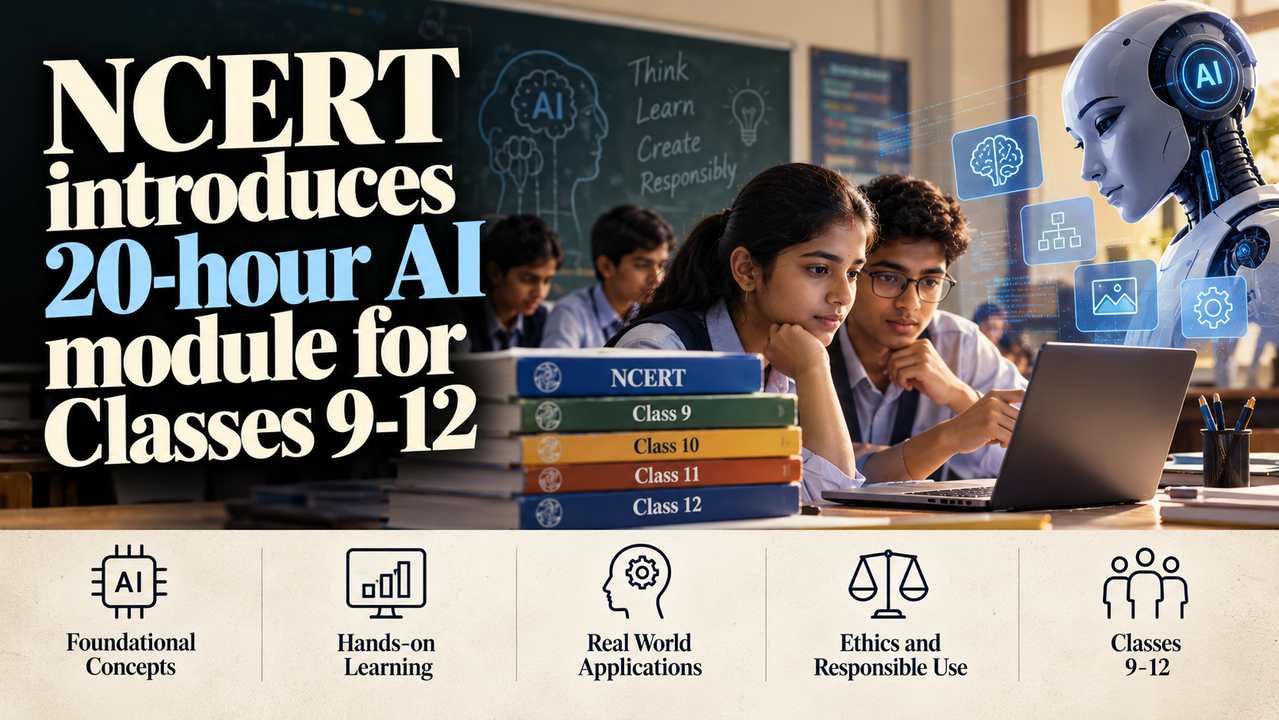 NCERT introduces 20-hour AI module for Classes 9-12