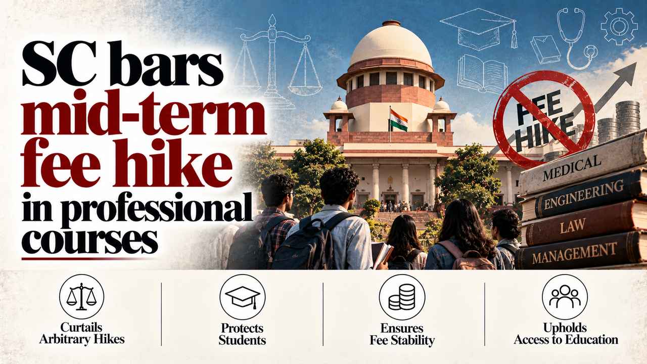 SC bars mid-term fee hike in professional courses